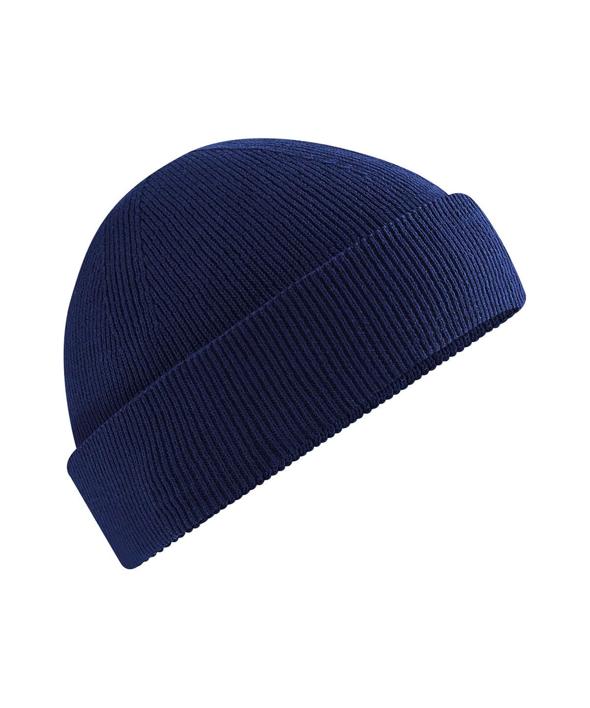4Sp Unisex Navy 4Sp® Organic Cotton Fisherman Beanie Hat, Classic Style, Lightweight, Knit, Stretch Fit. (Uk, Alpha, One Size, )