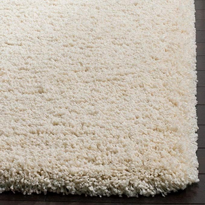 Image of Shaggy Carpet for Home 8X10 FEET Ultra-Soft, Thick, and Stylish Shag Texture Ideal for Living Room, Bedroom, or Office - Easy to Clean and Perfect (White,)