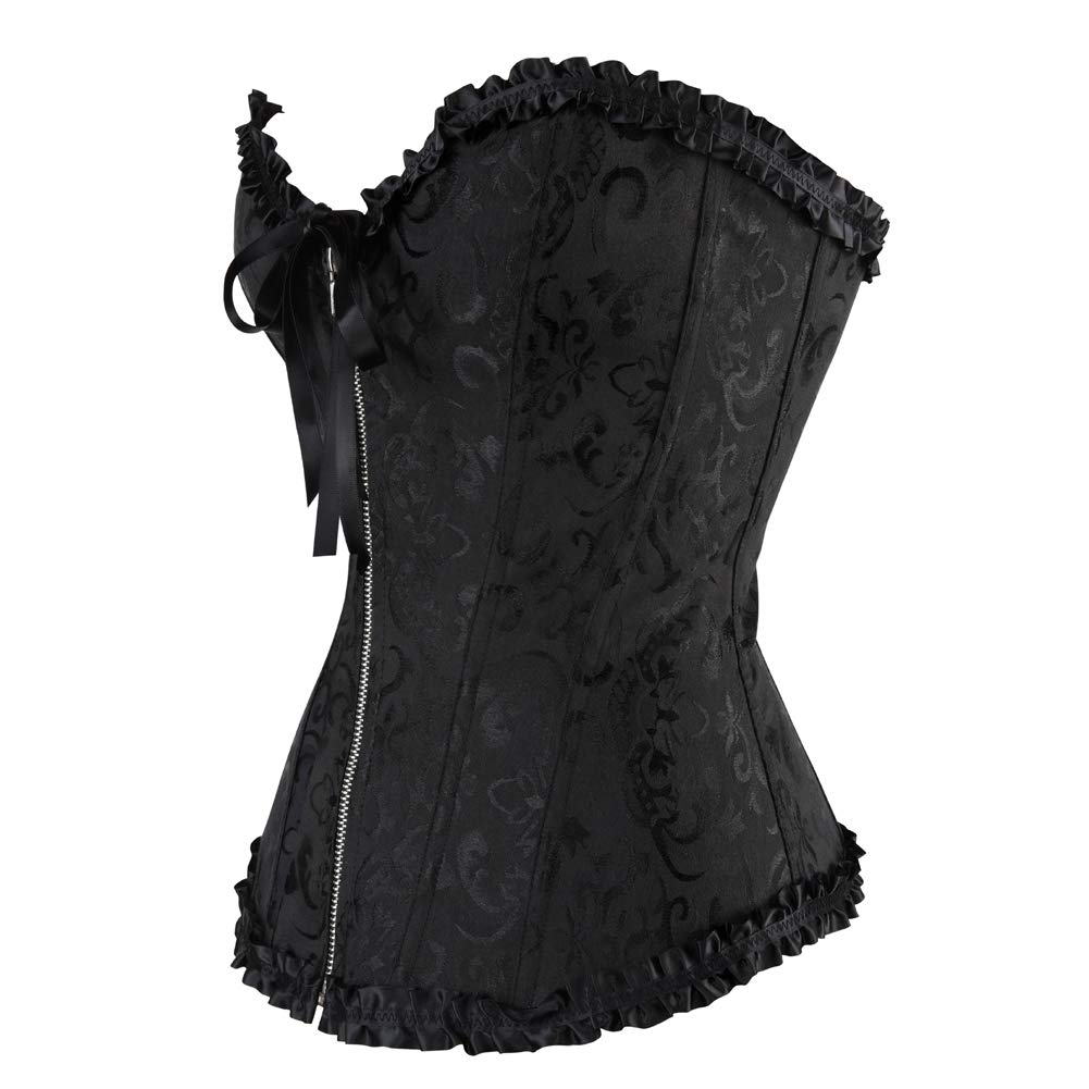 Corsetto Donna Elegante Bustino Corpetto Cerniera