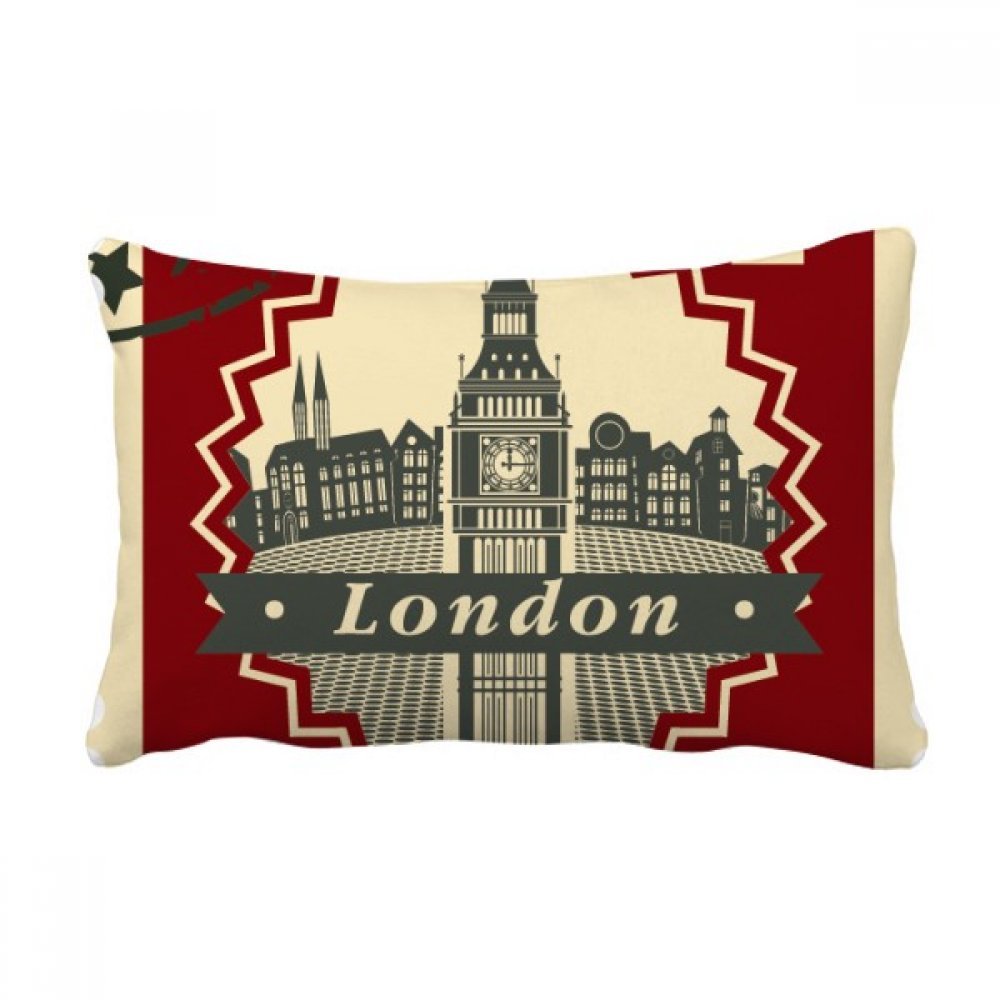 Coussin Big Ben Londres 16x24 pouces, le cadeau idéal pour les passionnés du Royaume-Uni