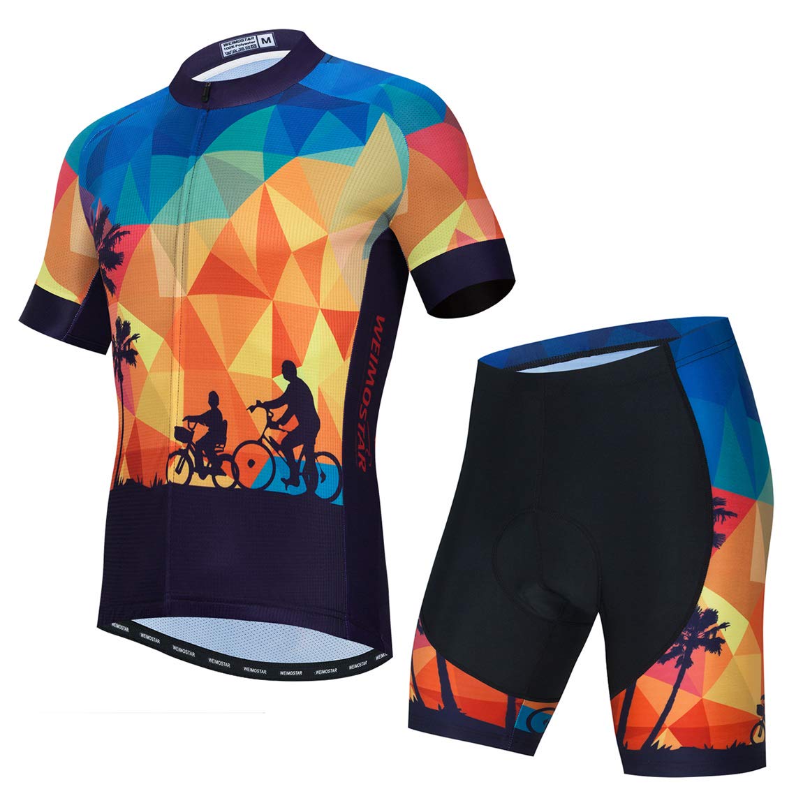 Radtrikot-Set für Herren, atmungsaktiv, Fahrradanzug, Mountainbike-Kleidung, MTB-Trikot, schnell trocknend