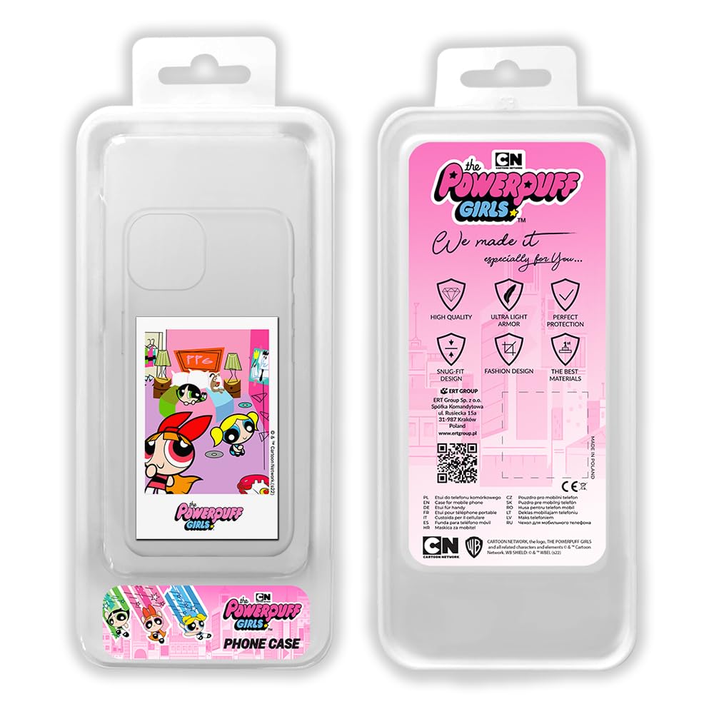 ERT GROUP custodia per cellulare per Iphone 11 originale e con licenza ufficiale The Powerpuff Girls, modello The Powerpuff Girls 028 adattato alla forma dello smartphone, parzialmente trasparente