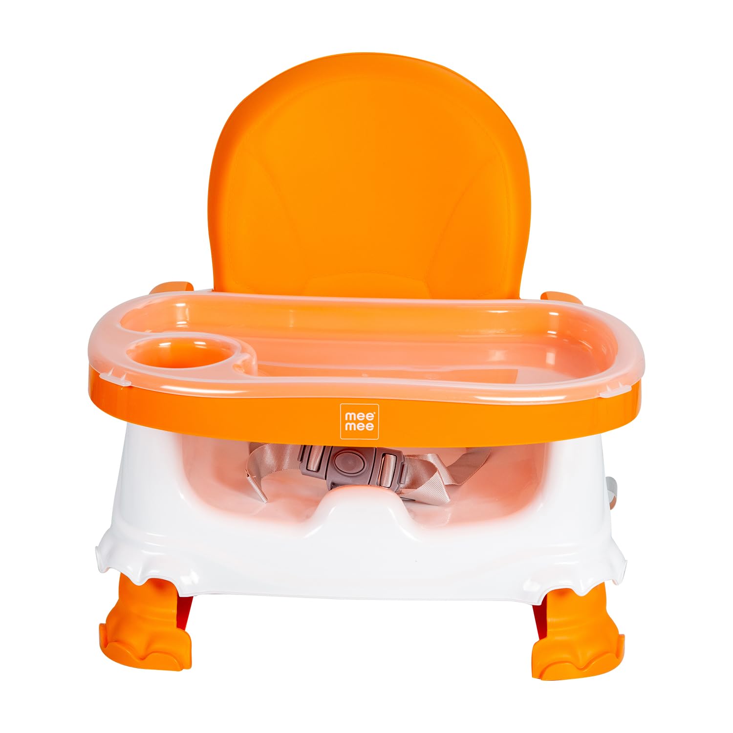 Mee Mee Foldable Booster Seat with Feeding Tray, Orange