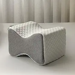 Travesseiro de Joelho - Coluna Relax® - Tecnologia NASA com Espuma Premium e Formato Ergonômico