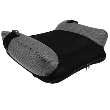 Inflatable Booster Seat Portable Backless Booster with Buckle & Carry Bag Blow up Breathable Seat Cushion for Travel Outdoor