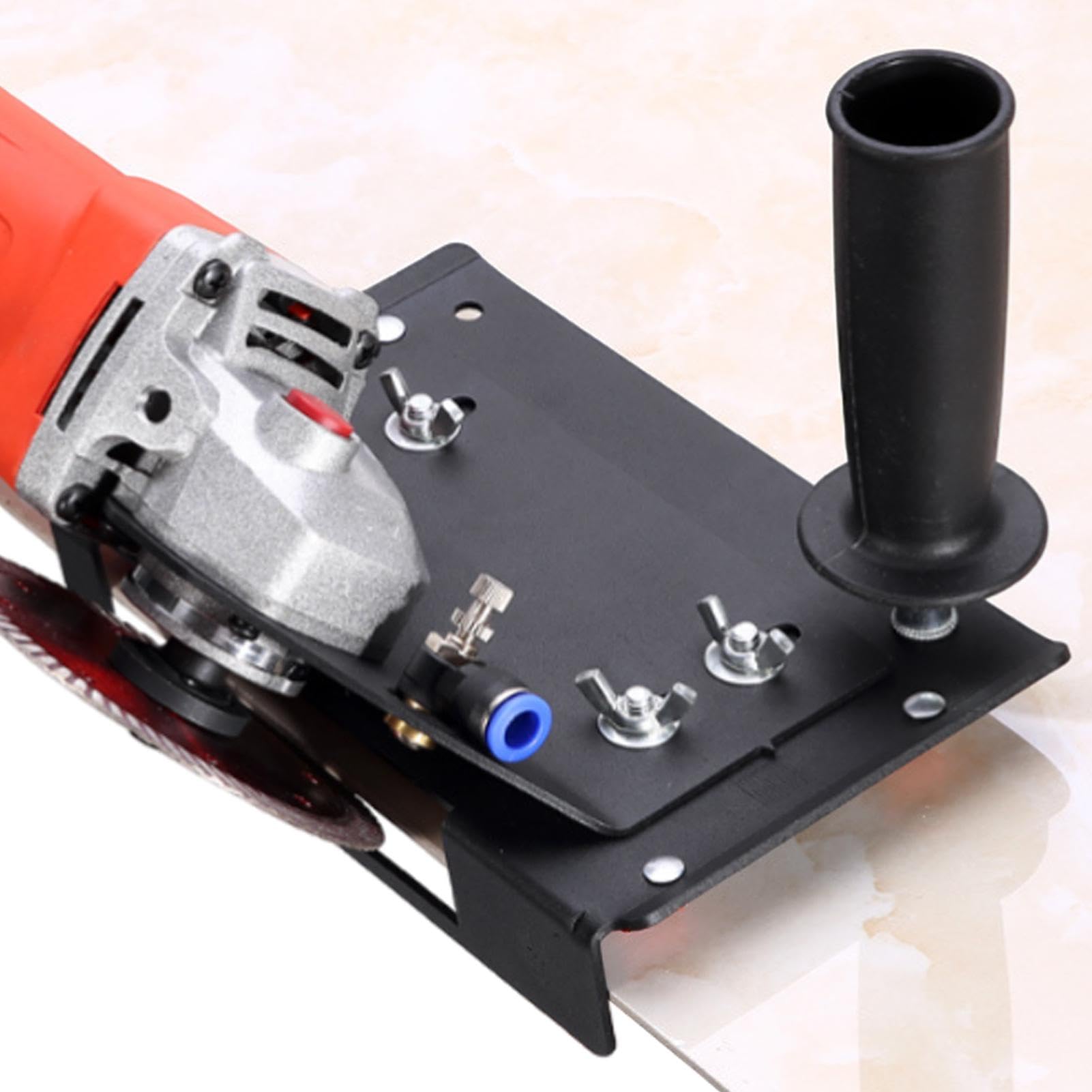 Supporto per taglio piastrelle per smerigliatrice angolare, Macchina per taglio piastrelle con smerigliatrice angolare, Utensile per taglio piastrelle a gradi, Portatile per ceramica, Supporto per smu