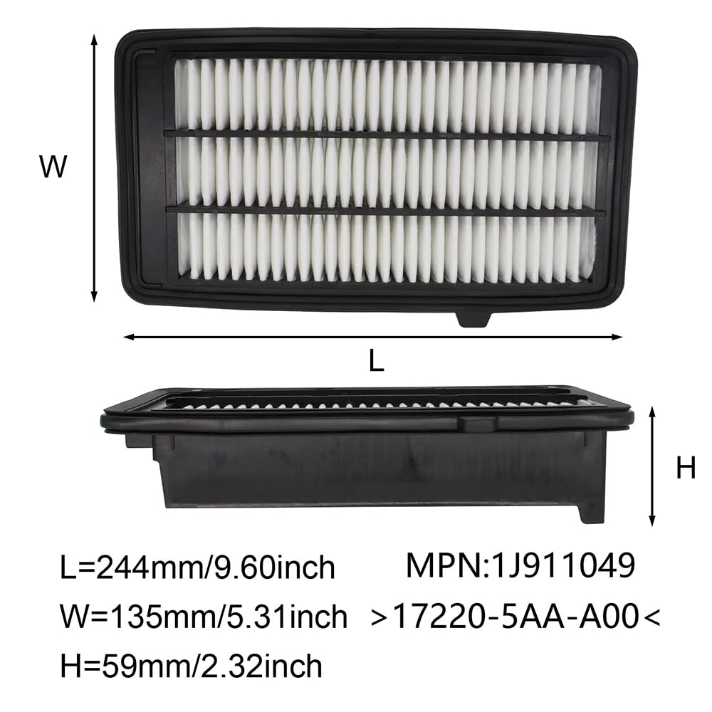 Filtro Abitacolo per Honda CR-V Civic 1.5L Turbo Engine 2017-2020, Filtro Aria abitacolo Auto 17220-5AA-A00/80292-TF0-G01