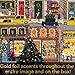 Galison Winter Lights Foil Puzzle, 500 Pieces, 20” x 20” – Holiday Jigsaw Puzzle Featuring a Festive City Scene by Joy Laforme – Thick, Sturdy Pieces, Challenging Family Activity, Great Gift Idea