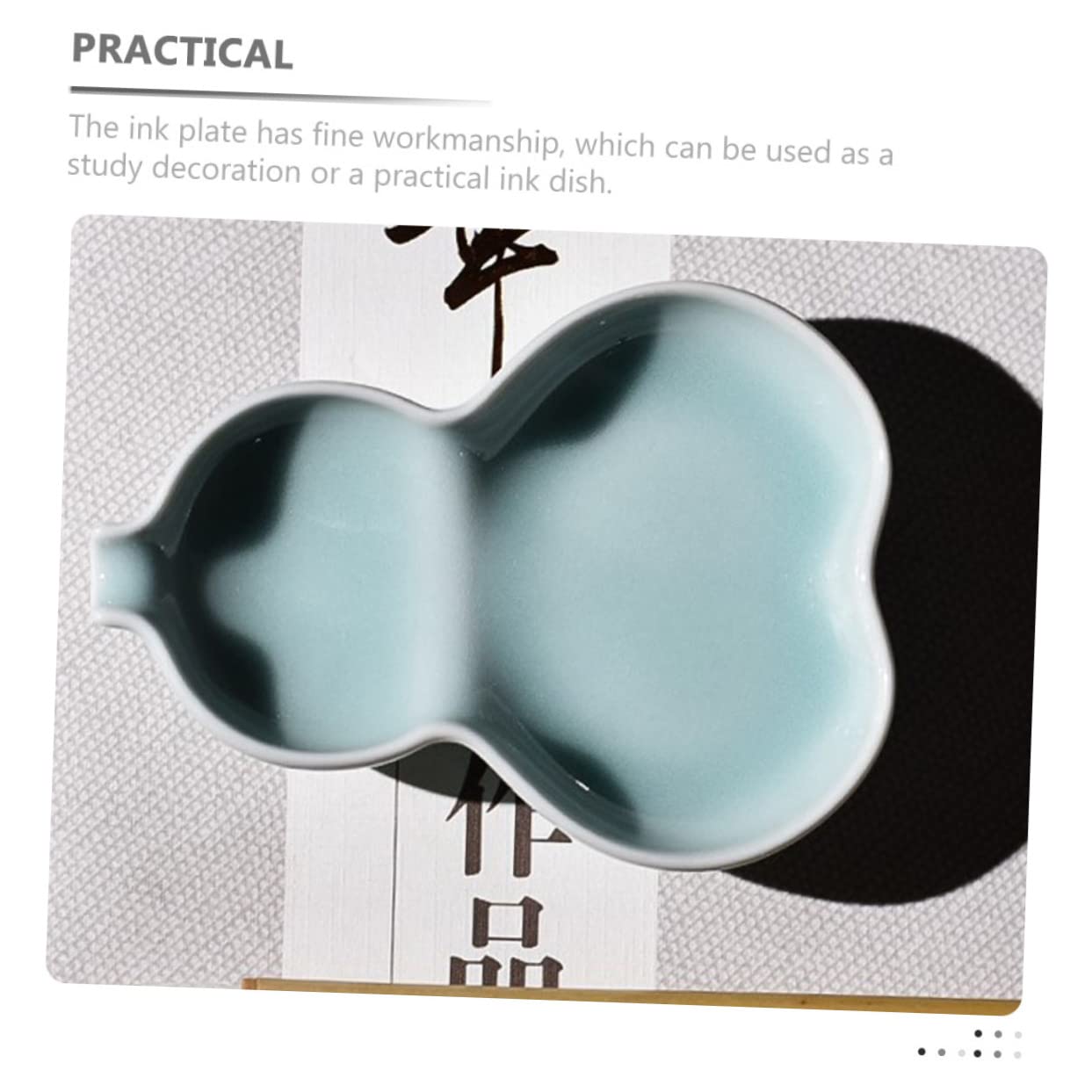 LALAFINA 3stücke Gourd-förmige Tintenplatte Für Kalligraphie Multifunktionale Wasser Und Tintenbehälter Eleganter Pinselhalter Für Chinesische Kalligrafie Und Tuschmalerei
