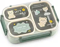 Marmita/Lancheira Infantil Térmica Hermética Inox 304 com Divisórias, com Borracha AntiMistura, Aquecimento ou resfriamento a Água, Livre de BPA com 4 Travas de Segurança 880 ml (3 divisorias)