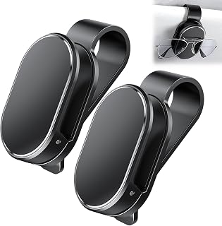 Car Glasses Holder Sunshade, Minimalist Car Glasses Clip, Universal Car Interior Accessories for Most Eyeglasses and Sunglasses, 2 Pieces