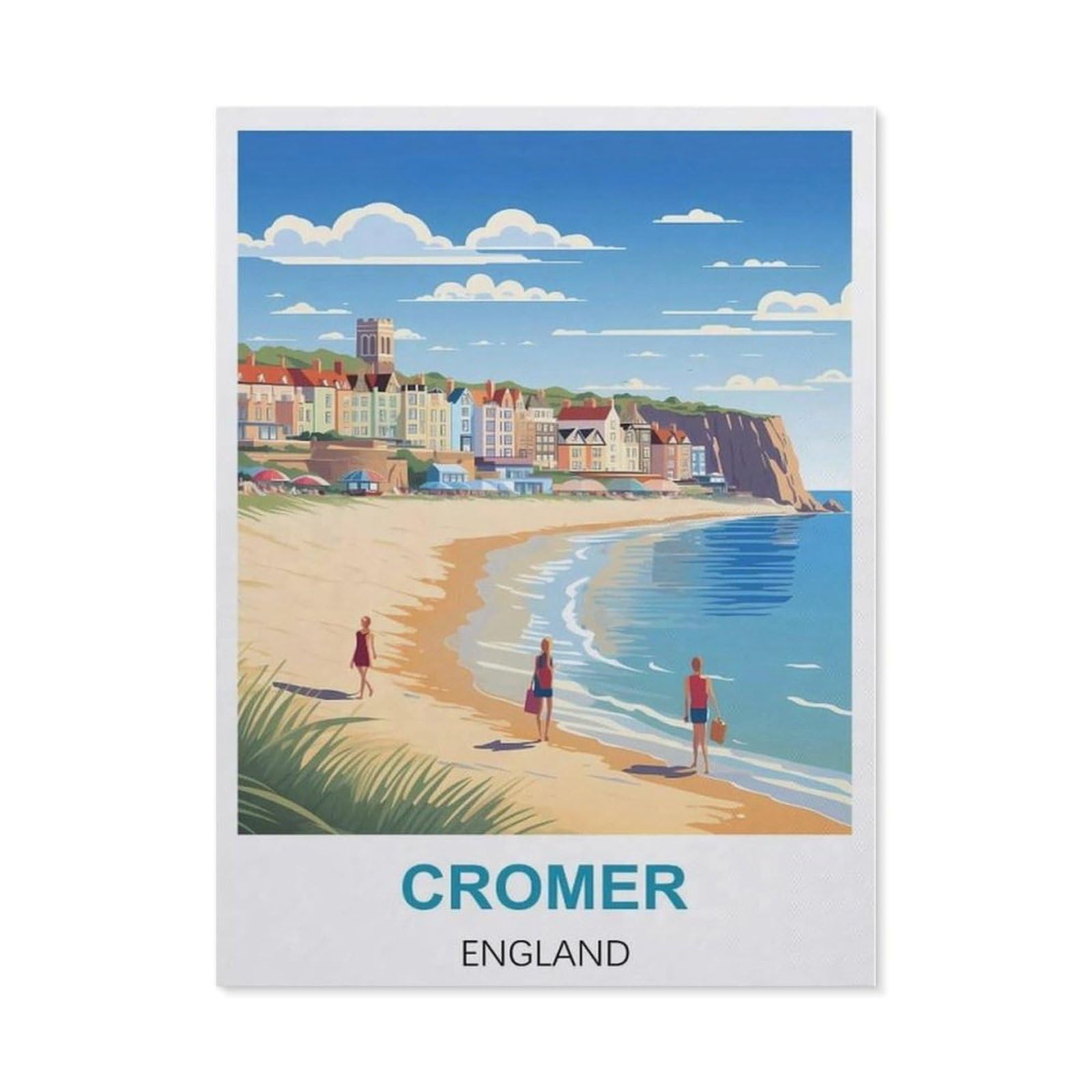 BEAYODKP Diamond Painting，Cromer England（30 x 40 cm）