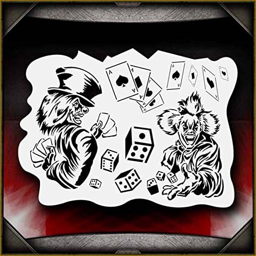Clowns 2 AirSick Airbrush Stencil Template