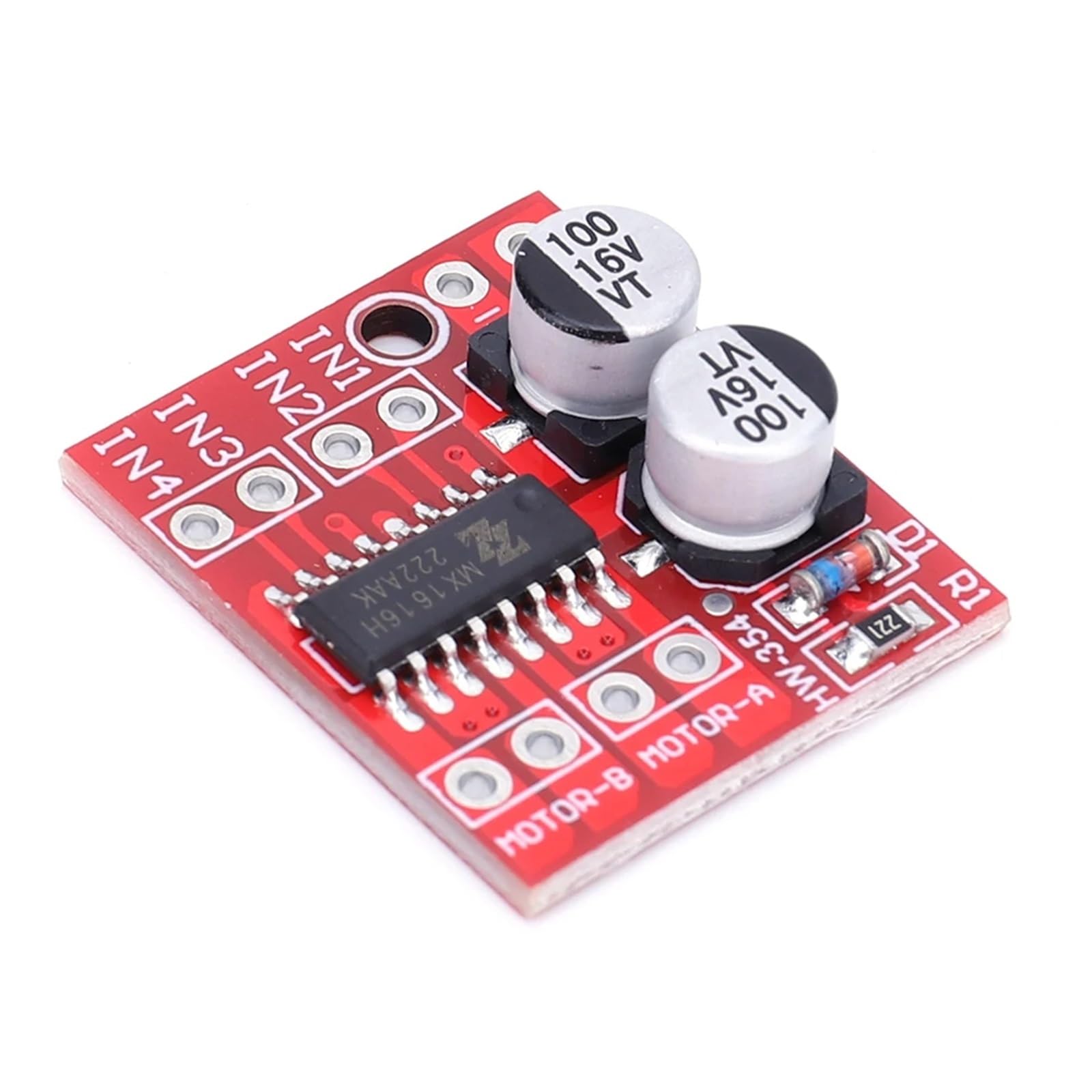 10/20/30 Uds L298N módulo controlador de Motor DC velocidad PWM Mini placa de accionamiento paso a paso doble puente H 2 canales(30 Pcs)