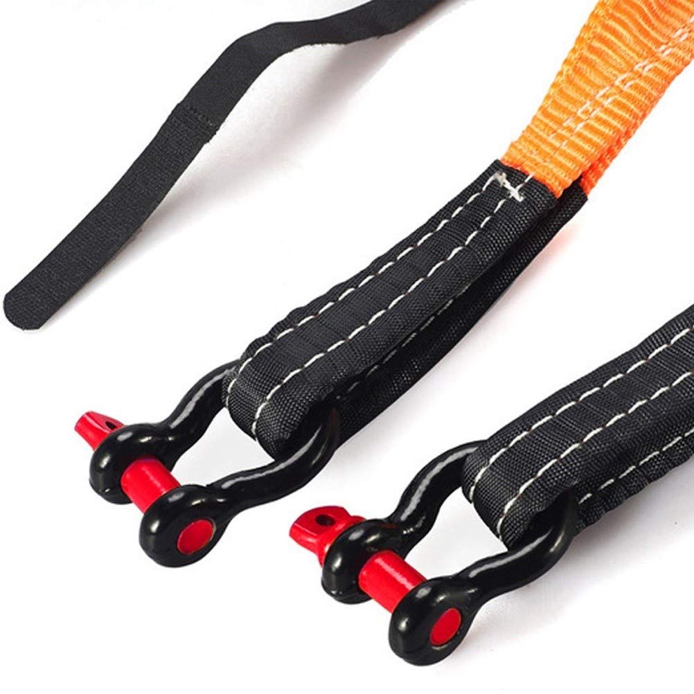 Cinturón de Remolque de 5 Metros, Correa de Remolque para automóvil, Cuerda de Remolque de Servicio Pesado 4x4, para automóvil/vehículo agrícola/SUV, con 2 Ganchos de Seguridad (Size : 5m/5t)