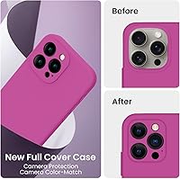 Vista 305 de FireNova Designed for iPhone 13 Pro Max Case, Silicone [Camera Protection] Phone Case with [2 Screen Protectors], Soft Anti-Scratch Microfiber Deep