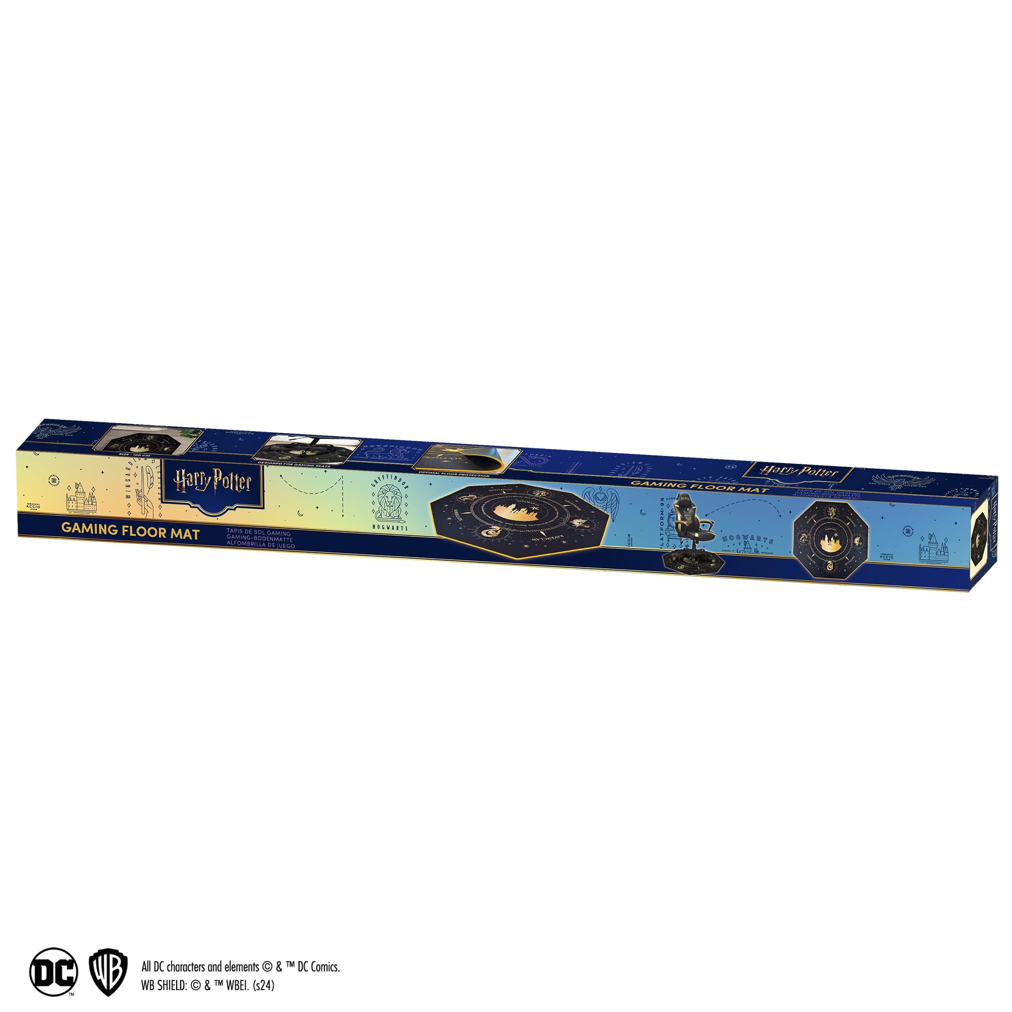 Subsonic - Alfombrilla para Gaming Harry Potter 100 x 100 cm - Antideslizante para sillas de Oficina - Alfombrilla Protectora para Suelos y Parqués para Habitaciones de Gamers - Fácil de Limpiar | Licencia oficial. Alfombra de protección de suelo y parque