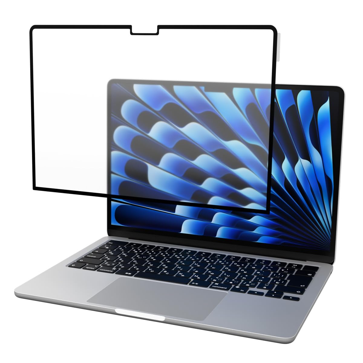 MS factory for MacBook Air 13" M3 M2 Blue Light Cut Anti-Glare Protective Film 2024 2022 Model Easy to Remove Anti-Glare Anti-Glare Anti-Glare Anti-glare Anti-Fingerprint Nano Suction Suction Film