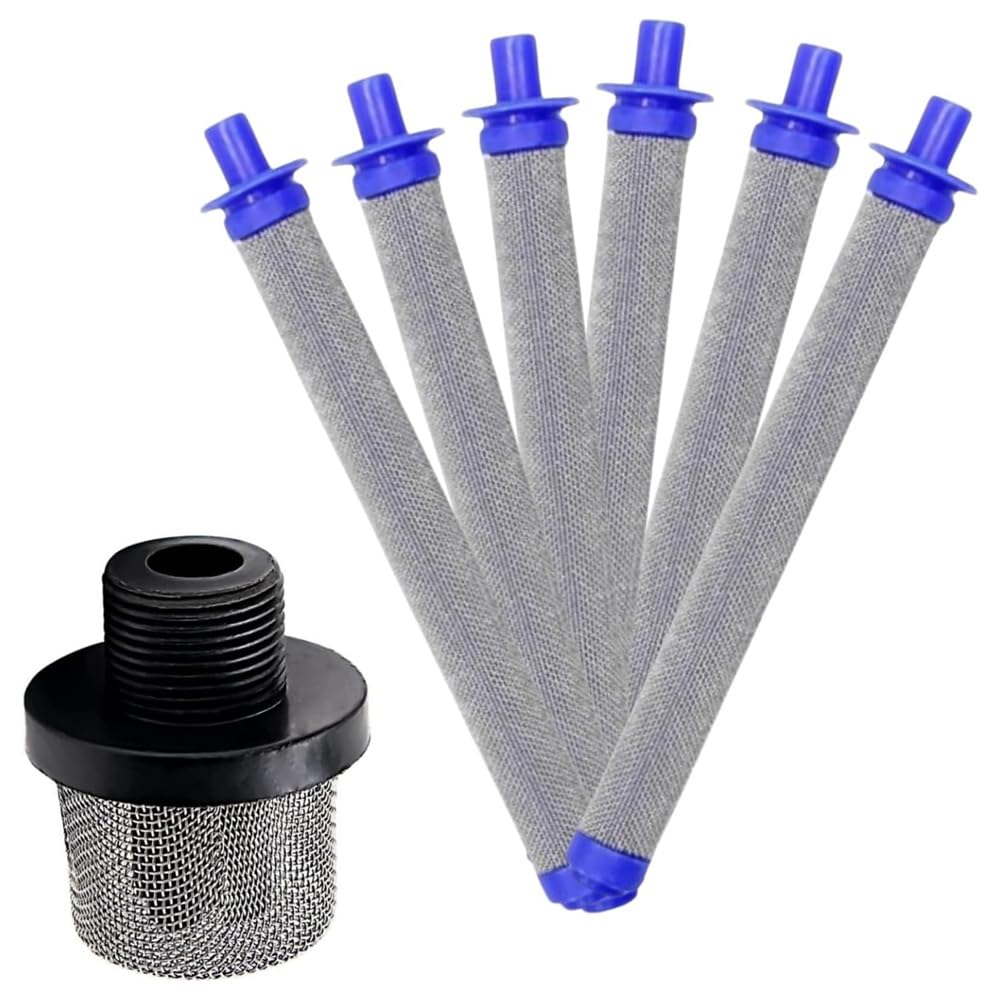 Littimoon 1PC 288716 3/4 Replacement Inlet Strainer with 6PCS 288749 60Mesh SG2/SG3 Sprayer Filters for Airless Paint Sprayers