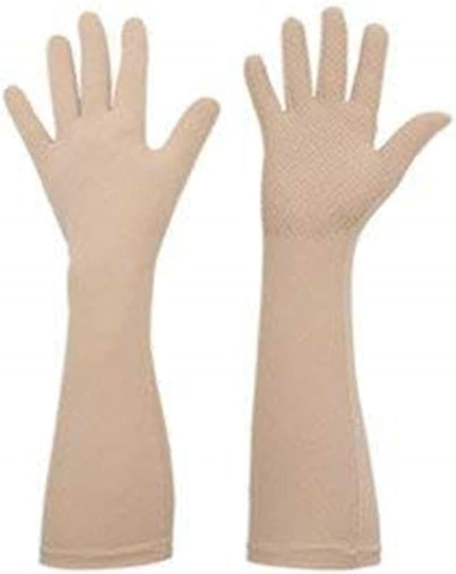 Urmila Traders Beige Full Sleeve Glove Uv Protection Cooling Arm Sleeves For Women(W24 Gym & Fitness Gloves (Beige)-image-15