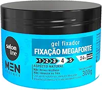 Salon Line Gel Fixador Mega Forte Men Essence Condicionante 300g