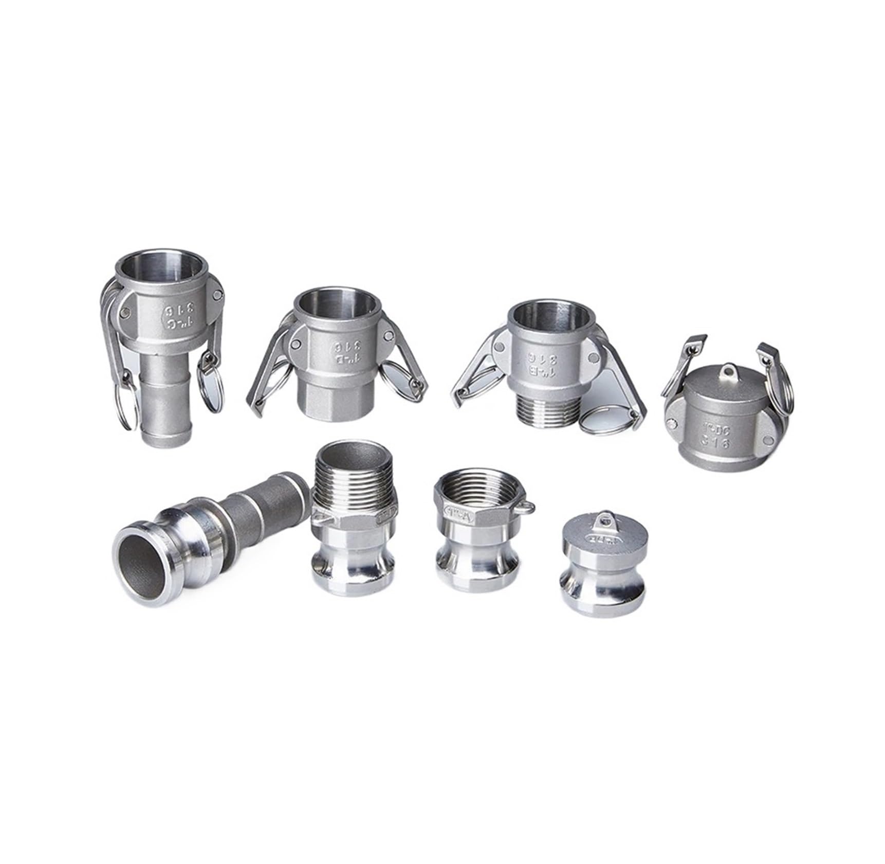Raccordo camlock inox 304 attacco barbo 1/2"‑1" adattatore tubo | Giunto rapido per irrigatore giardino, pompe e collegamento tubi(1pc-D)