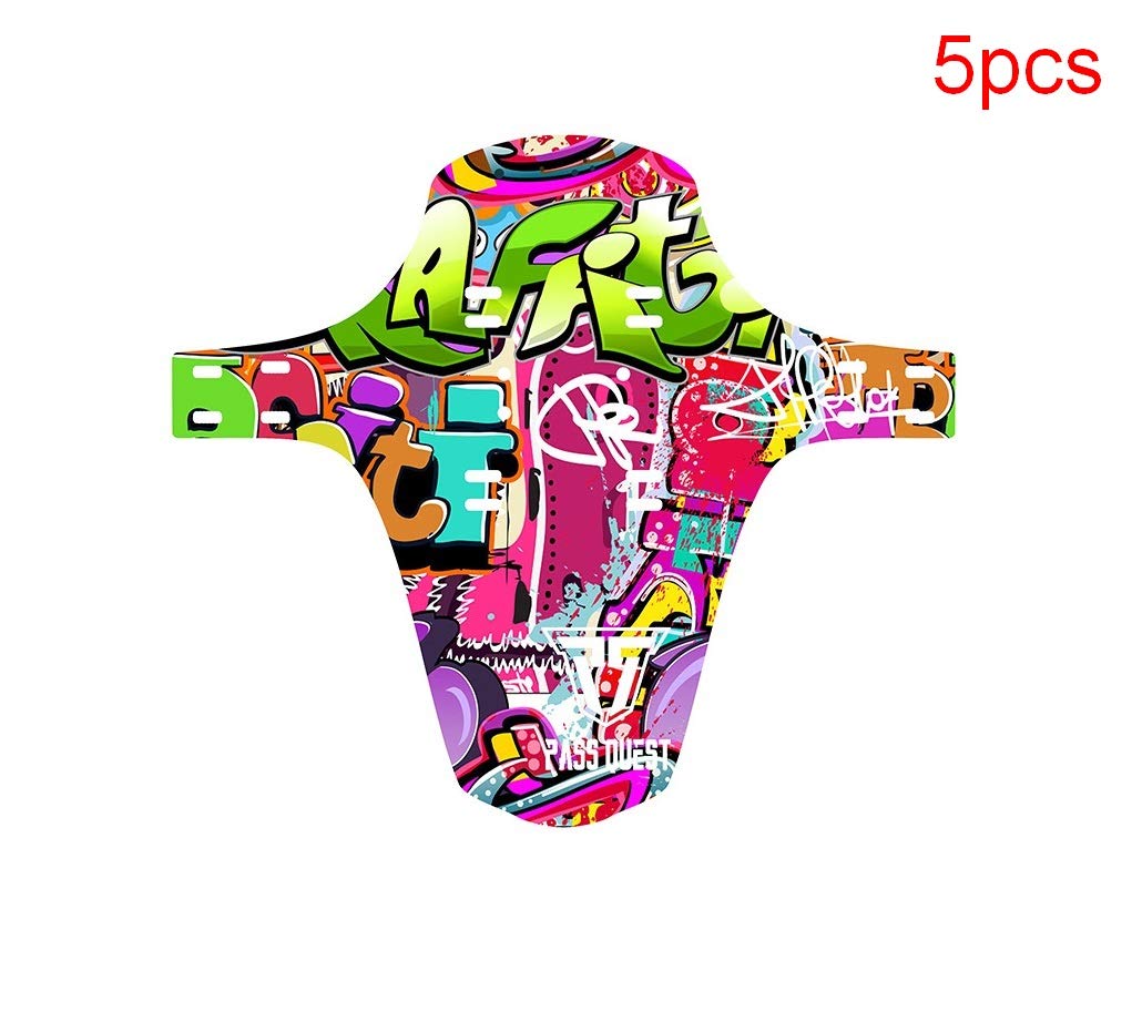 TX txmachine błotniki do roweru górskiego błotniki przedni błotnik przedni błotnik pasuje do 66 cm 70 cm 50 opasek kablowych (kolorowe, 5 szt.)