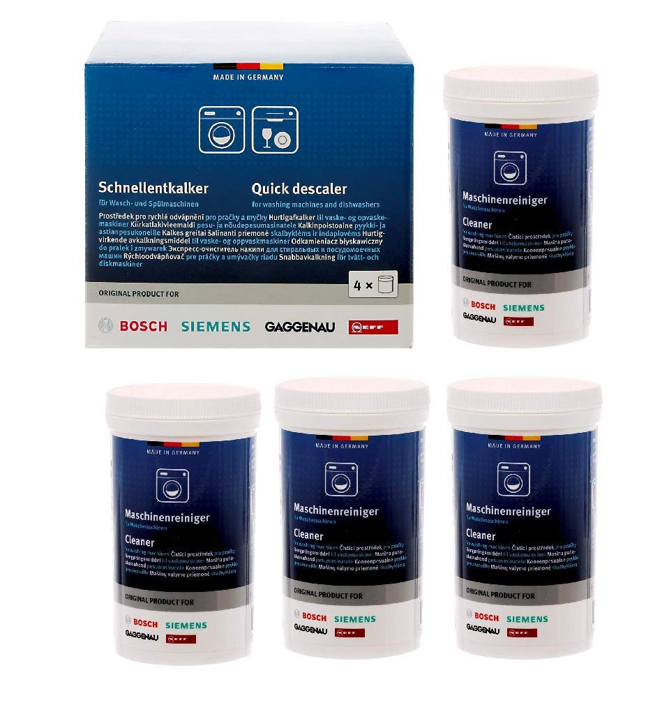Bosch Original Bsh Washing Machine and Dishwasher Descaler, Pack of 4