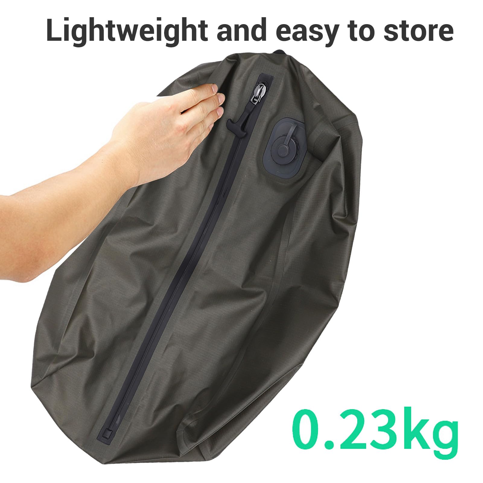 Ejoyous Bolsa de Vacío de Viaje Reutilizable Bolsa de Compresión de Poliéster 20L con Bomba Incorporada Solución de Embalaje Liviana para Organización de Equipaje de Ropa para Viajeros (rejilla verde)