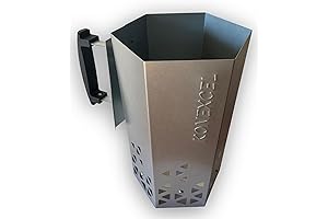Premium BBQ Charcoal Chimney Starter for Charcoal Grills and Barbecues - Kickstart...