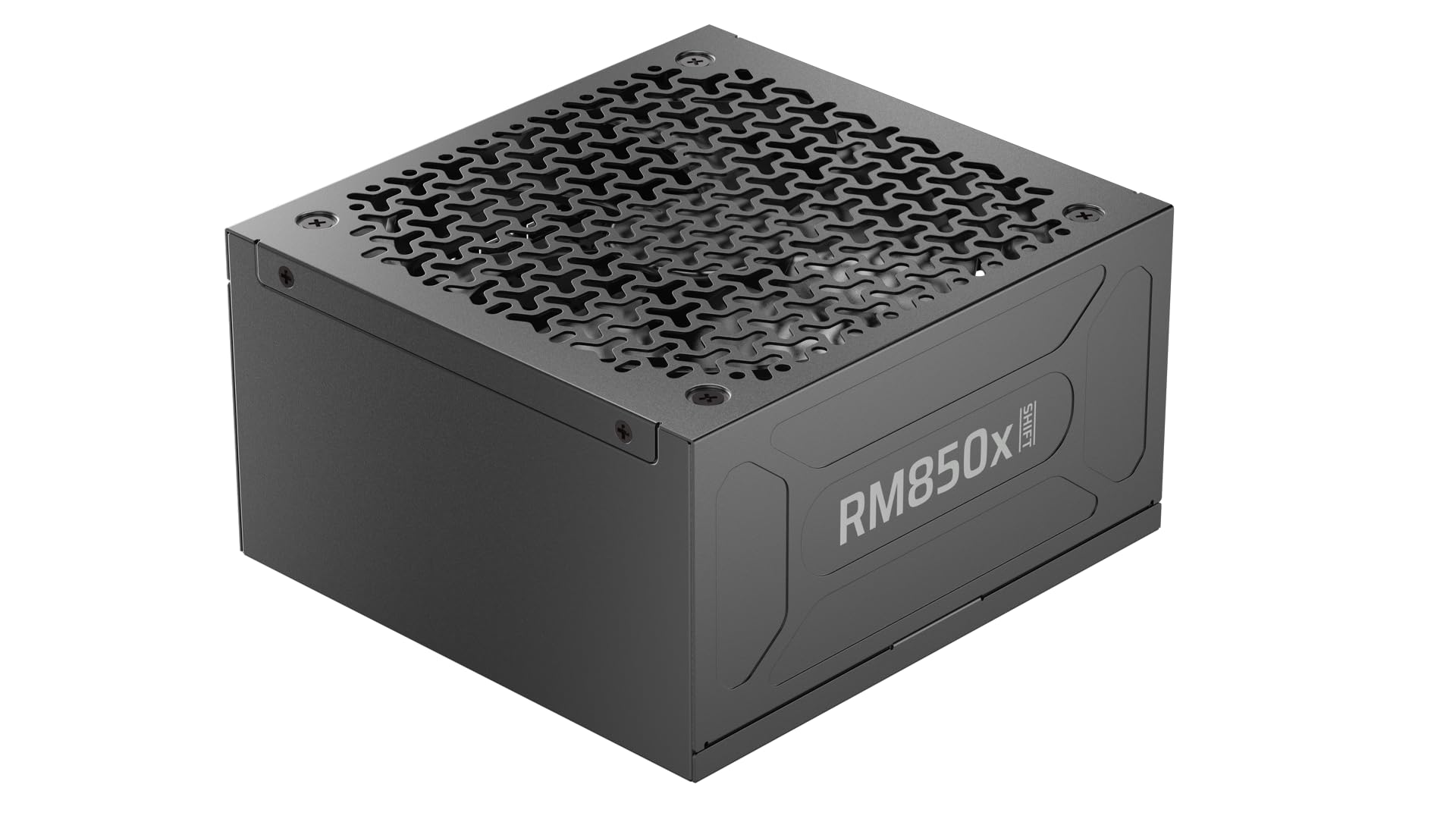 Corsair RM850x Shift Alimentation ATX entièrement modulaire - Câble 12 V-2x6 natif, ATX 3.1 et PCIe 5.1, Bouton de contrôle de la Vitesse du Ventilateur, Condensateurs Japonais, Certifié Gold - Noir