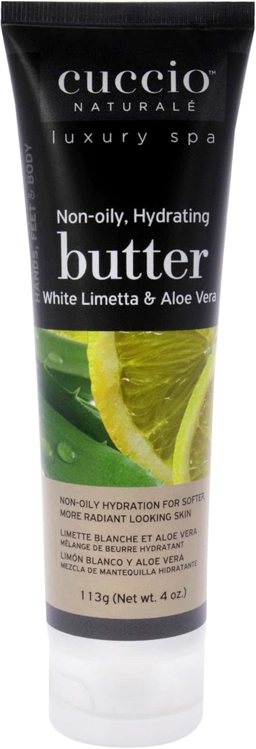 Cuccio Luxe Spa Bodybutter White Limetta & Aloe Vera voor een doffe huid 226 gram