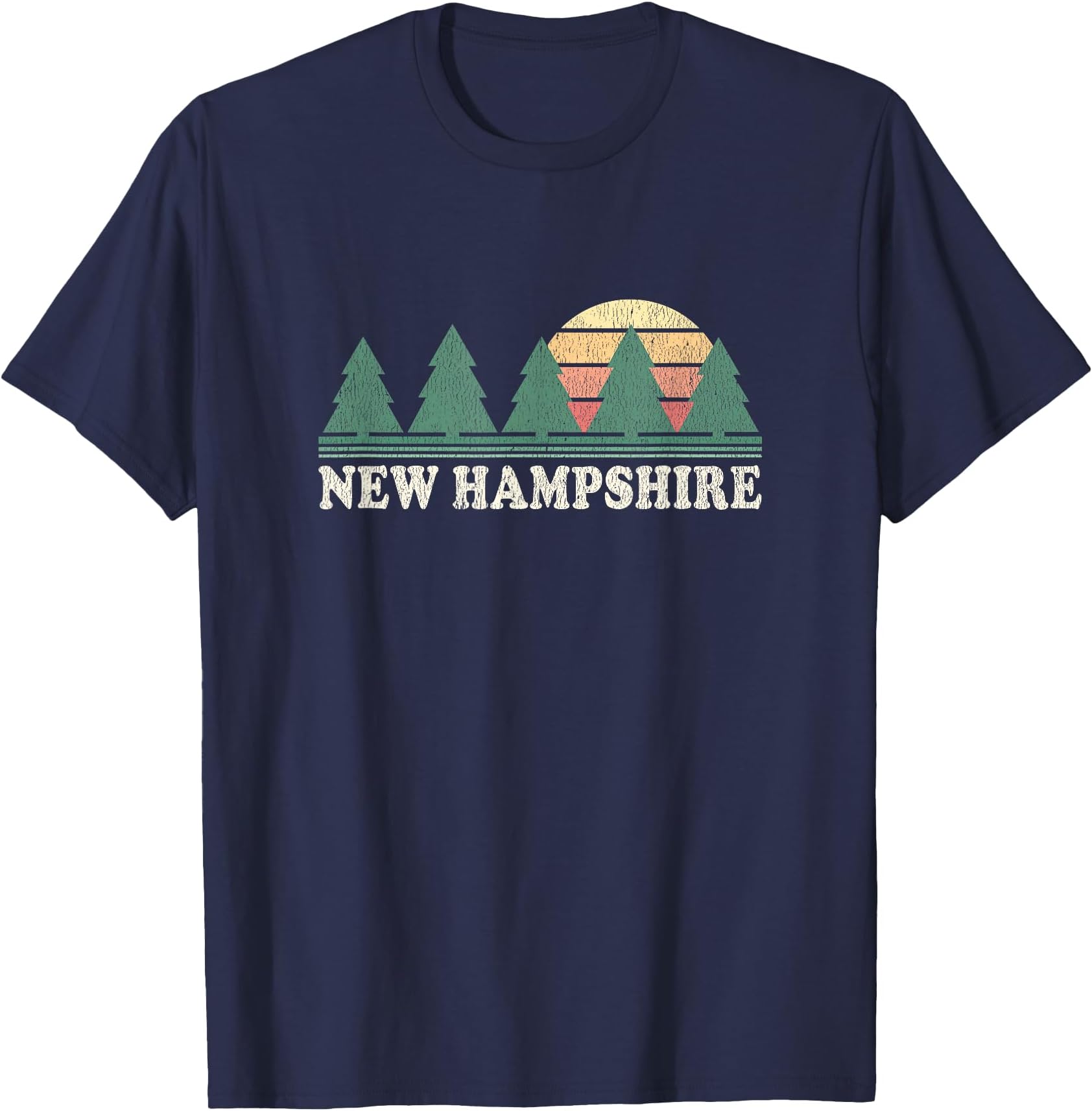 New Hampshire NH T-Shirt Vintage Retro 70s Graphic Tee T-Shirt