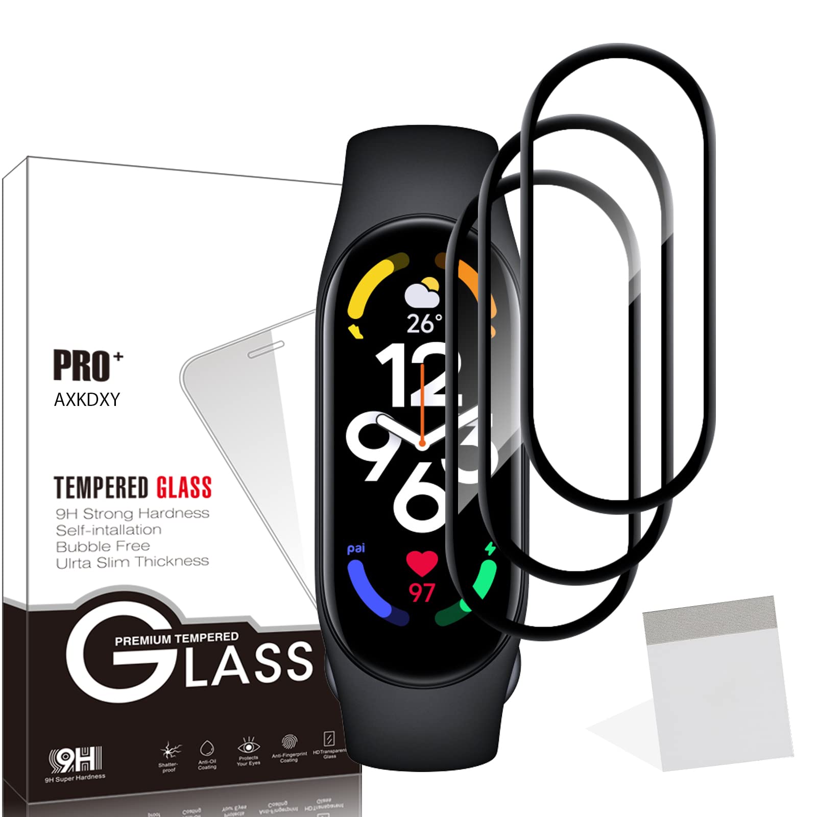 Amazon.co.jp: 【3 枚セット】Xiaomi Mi band 7/Xiaomi Mi band 8 用の 