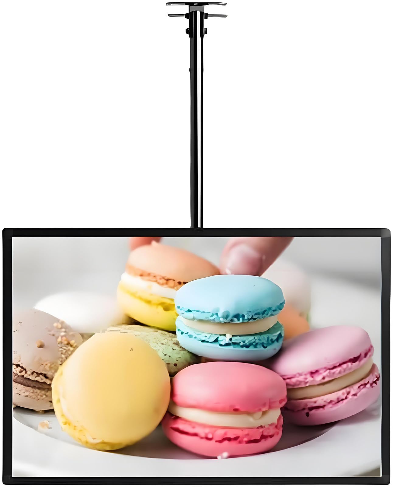 Tablero de menú iluminado LED con marco delgado a presión para publicidad y decoración