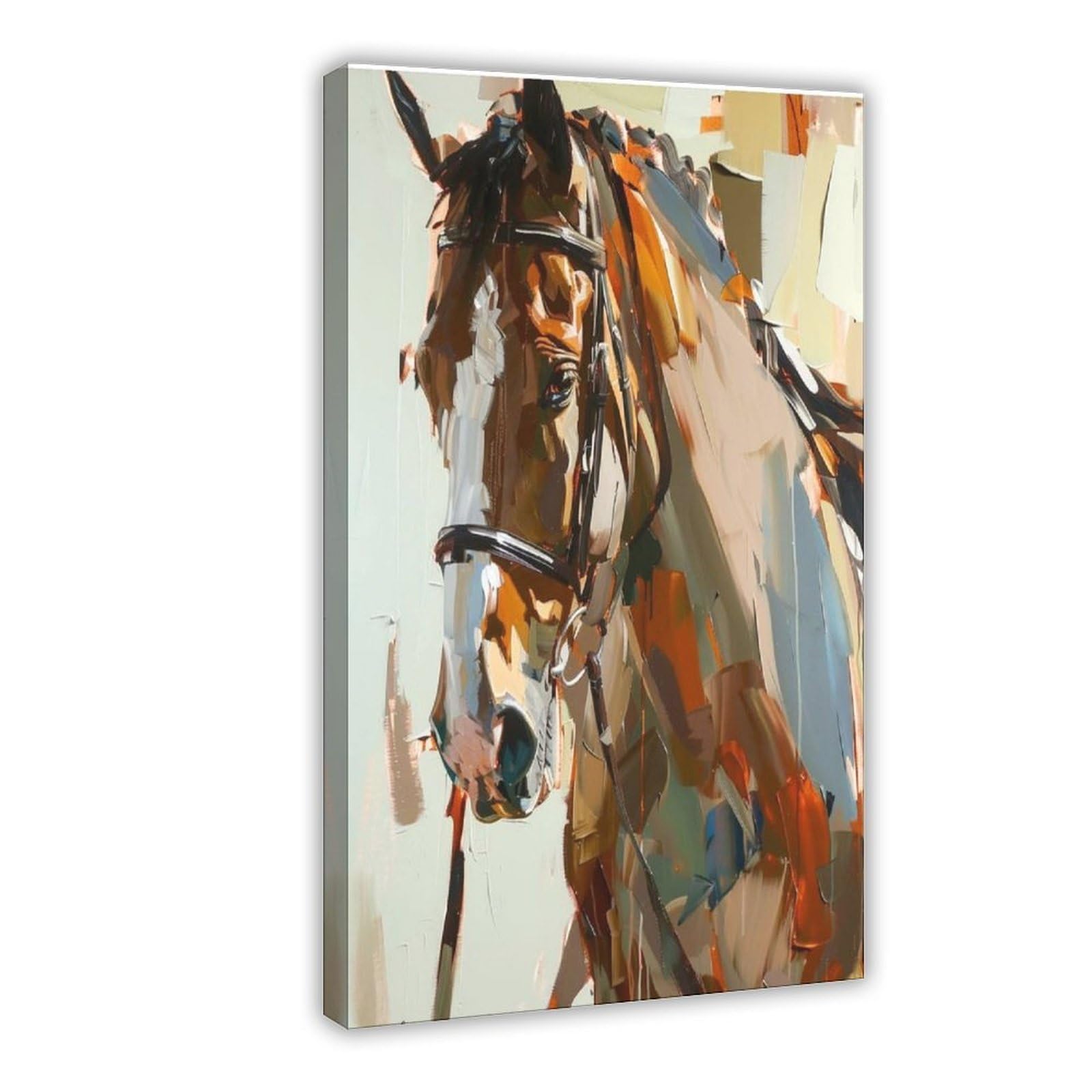 Bareronor Interesting Abstract Horse (5) Canvas Poster Bedroom Decor Landscape Office Room Decor Gift 12" L X 18" W