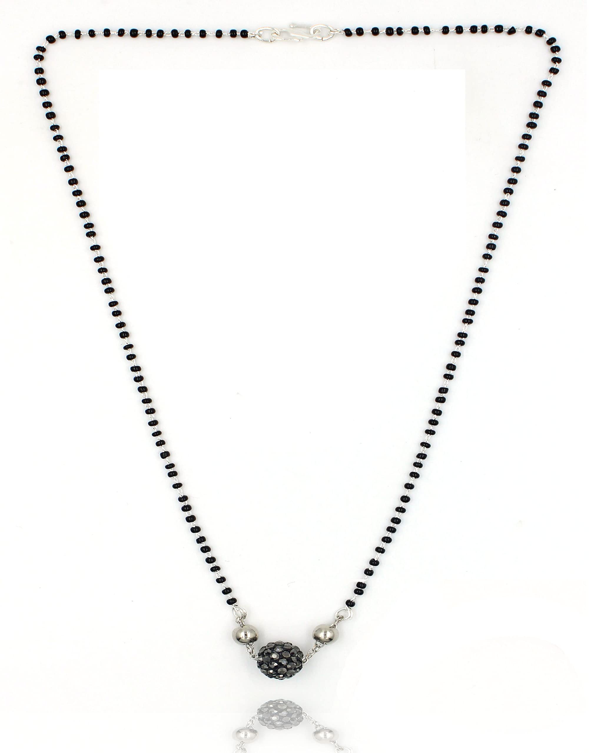 GURJARI JEWELLERS Oxidised Silver vati Tribal Mangalsutra | Black Bead Necklace to Gift Women n451 (n452) (B0BQRK5XJK) Amazon Price History, Amazon Price Tracker
