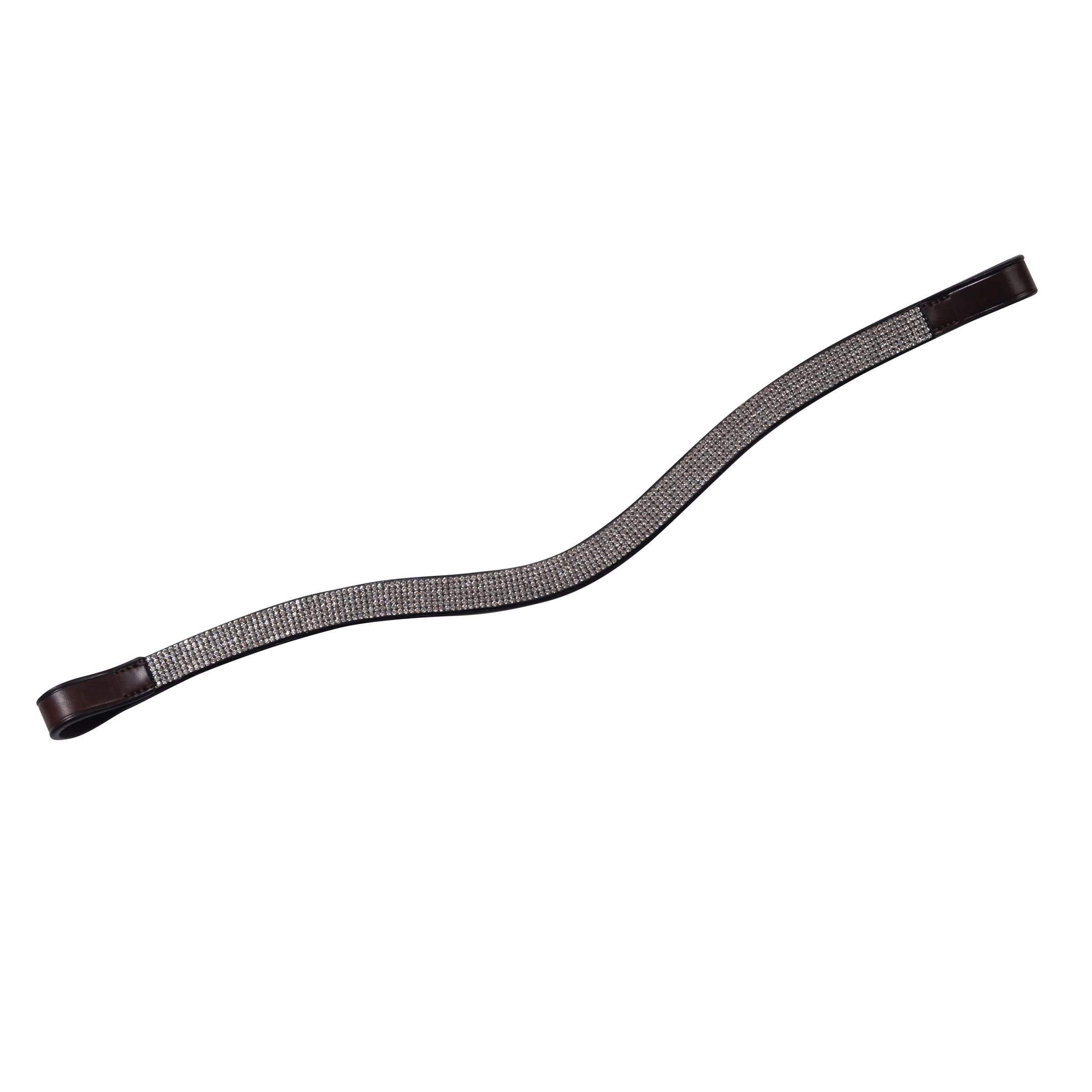 Collegiate Zakrzywiony srebrny łańcuszek Browband