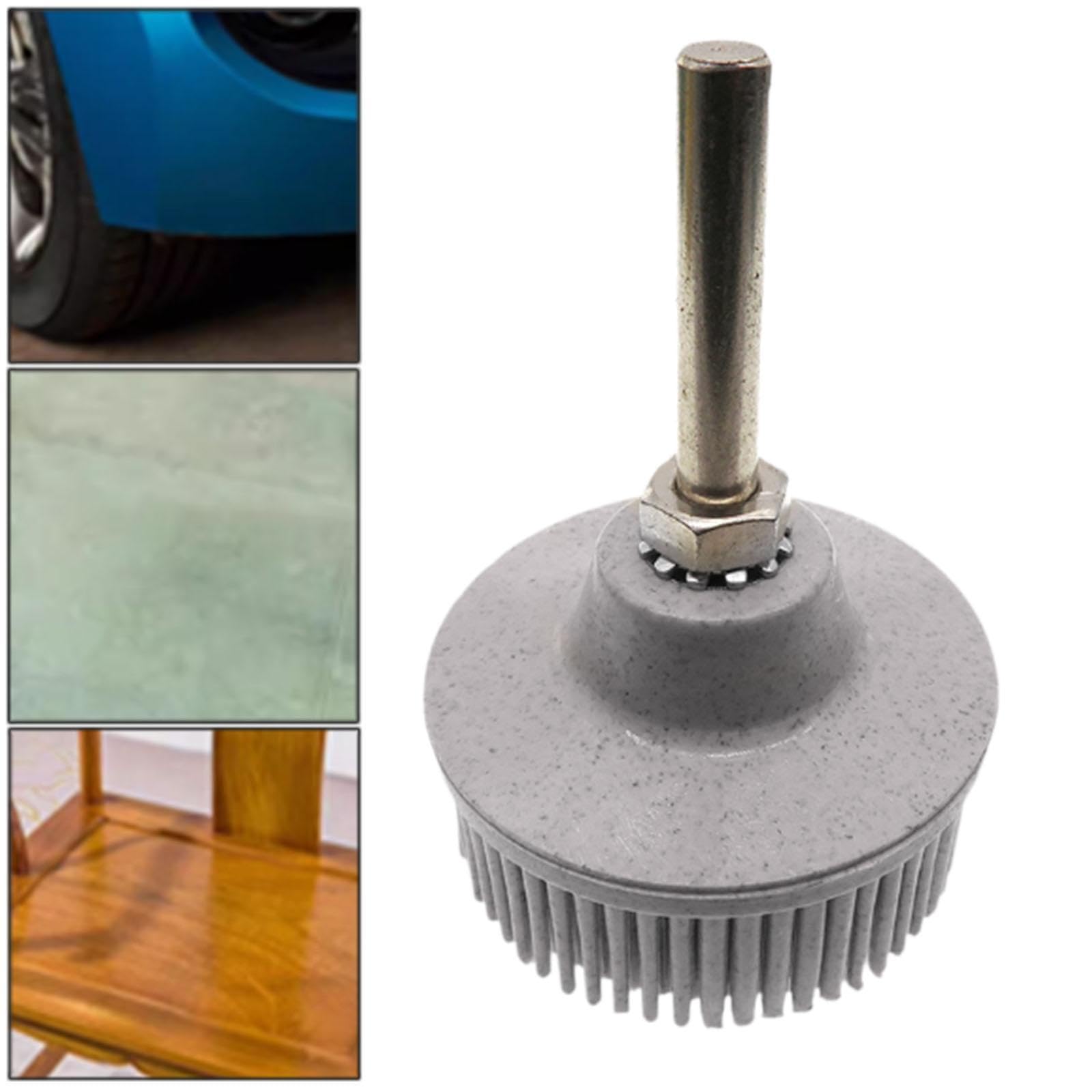 Generic 2 inch Bristle Disc, Abrasives Coating Removal Disc, Metal Finishing, Multifunctional Wear Resistant Rubber Abrasives Brush , Gray