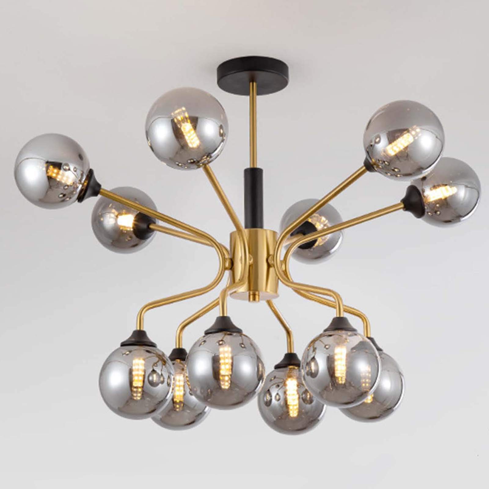 Lustre moderne G9 YangRy en verre ambré de qualité supérieure - 8