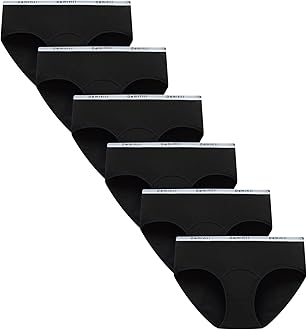 Demifill Teen Girls Period Panties Juniors First Period Starter Underwear Soft Briefs Pack of 6 Multipack