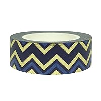 Vista 71 de Wrapables Cinta adhesiva Washi colorida, plata metálica