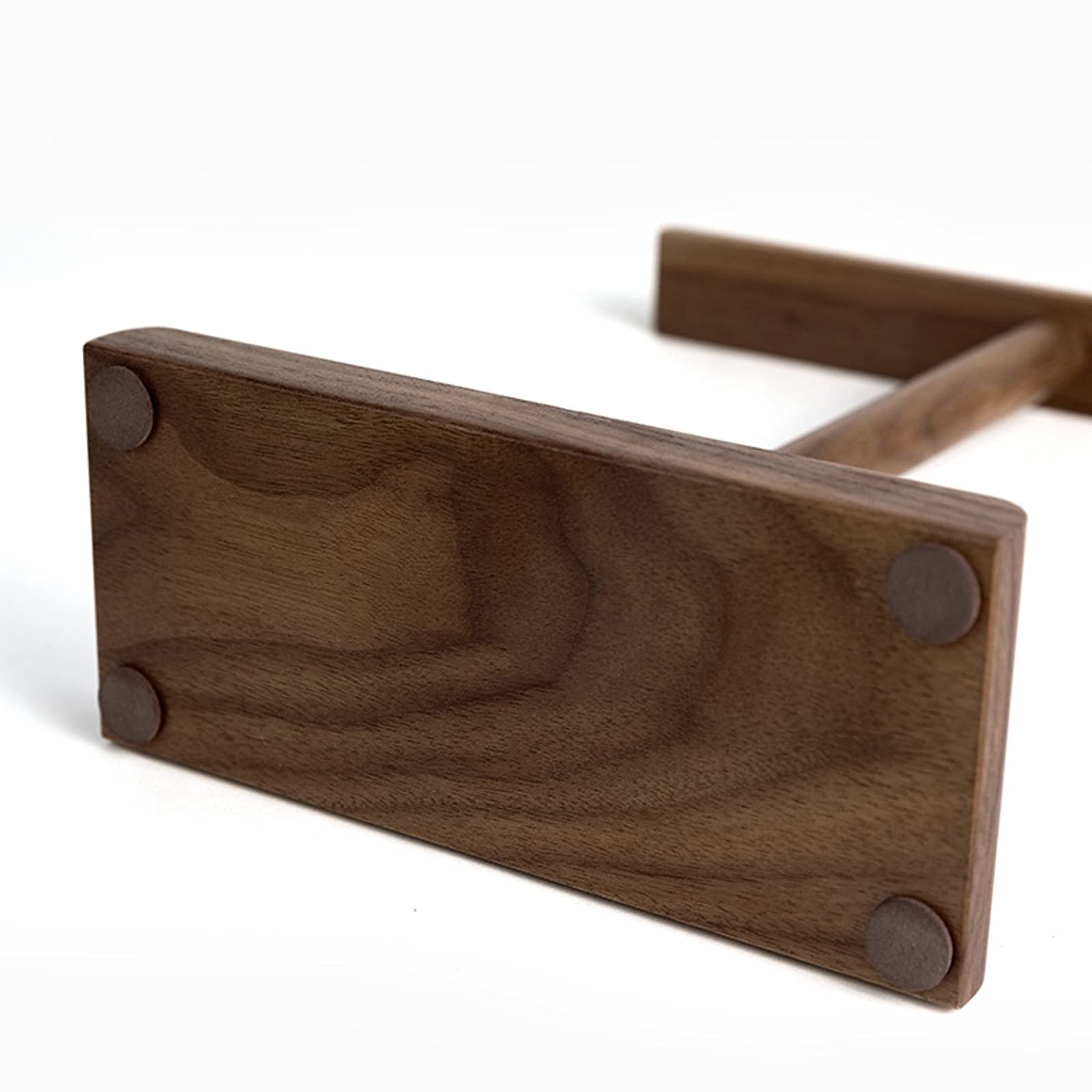Supporto for cuffie doppio for scrivania in legno massello, supporto for da gioco(A)