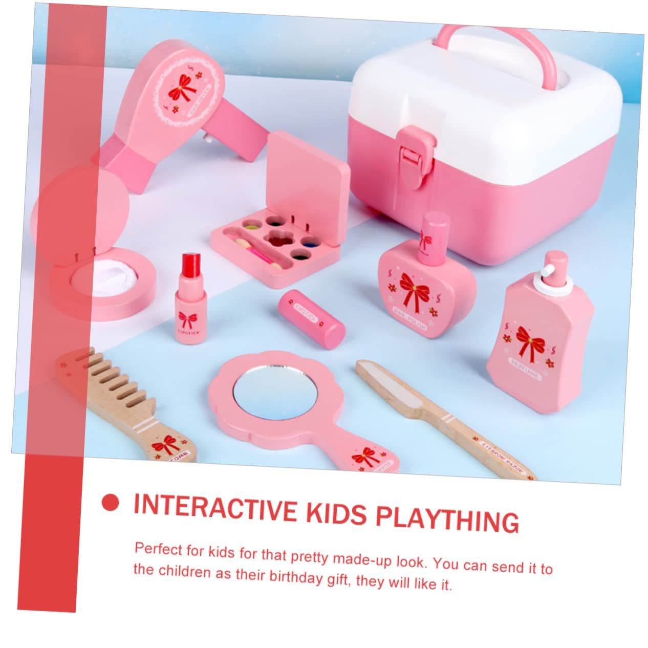 minkissy 1 Satz Interaktives Schminkset für Kindgerechten Accessoires Fördert die Fantasie und Hand Augen Koordination für Kleine Hände Geeignet für Kreative Rollenspiele