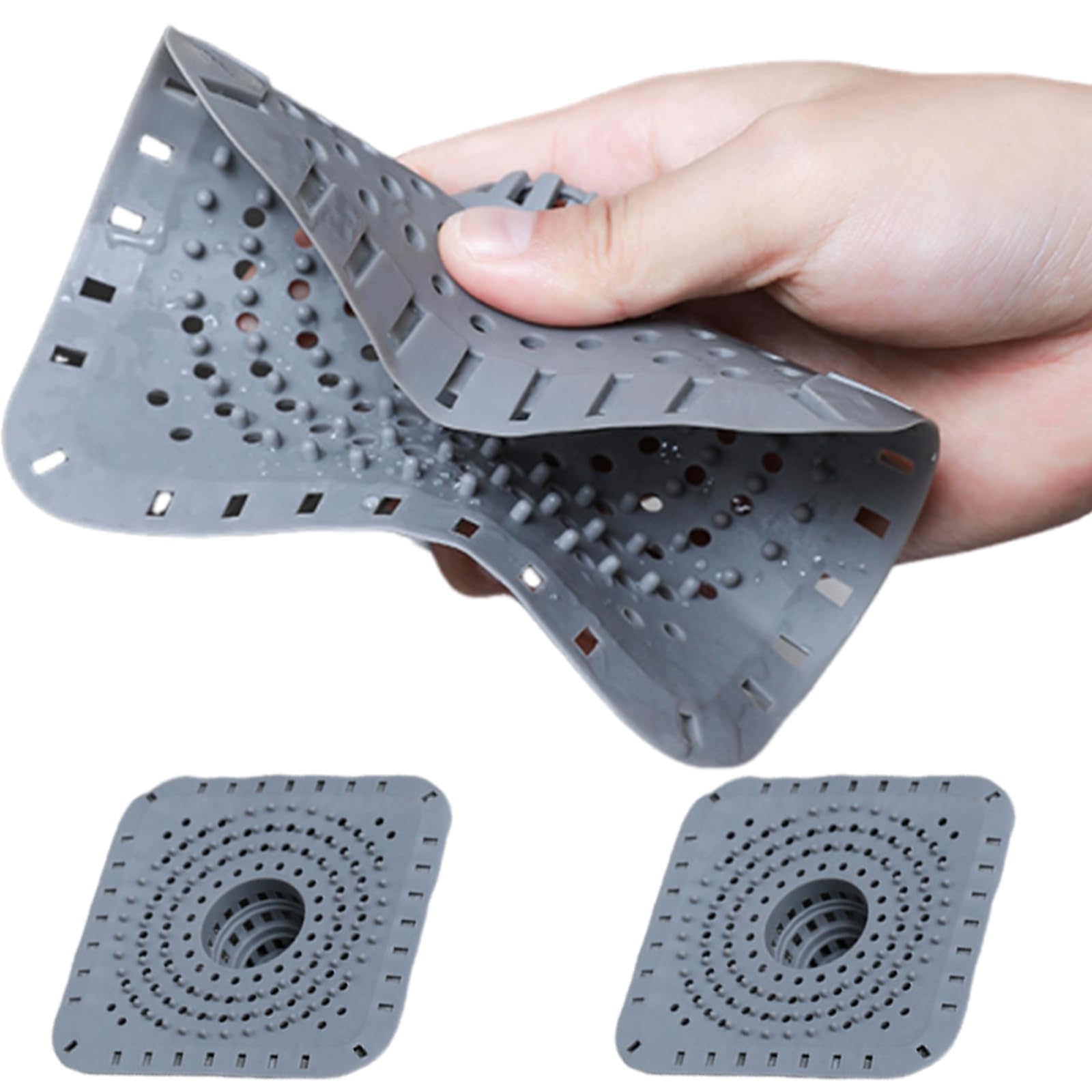 General Silicone Drains Strainer with Hair Filter Elastic Design Prevents Blockages Easy to Clean for Kitchen Bathroom Bathroom Sink Hair Filter