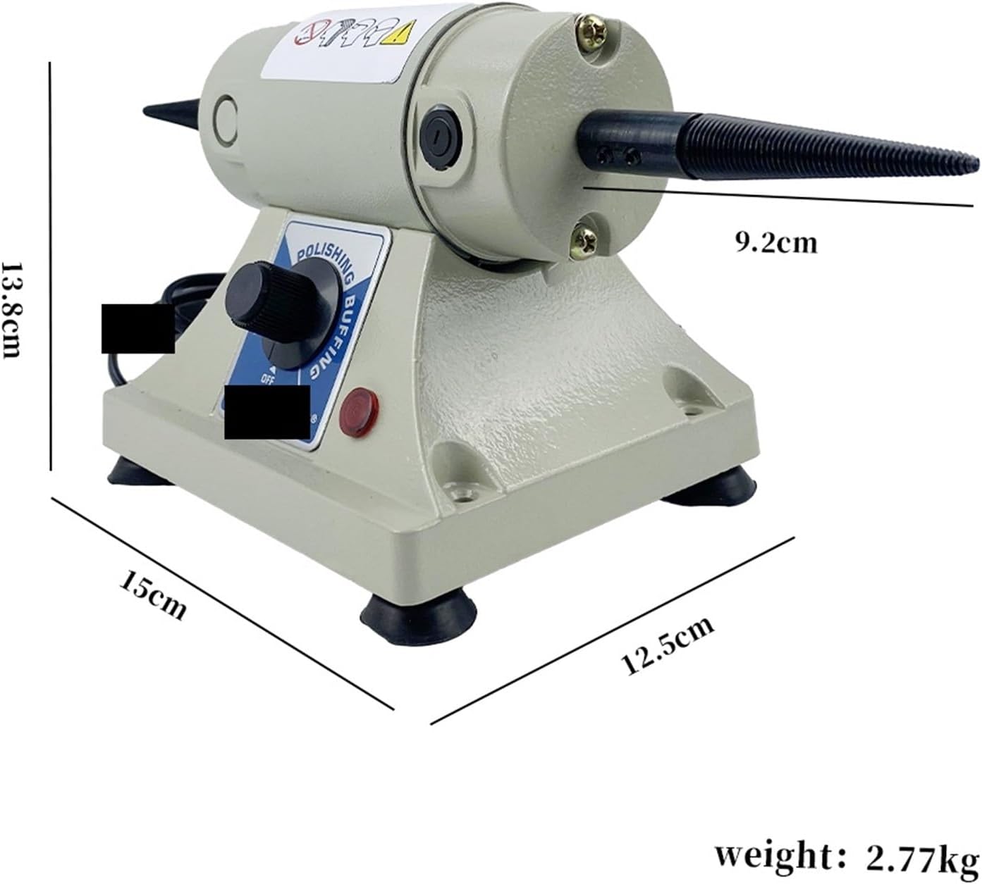 Tabletop Polisher Double-Head Grinding Machine for DIY Jade Jewelry Metal Small Power Adjustable Speed Automation