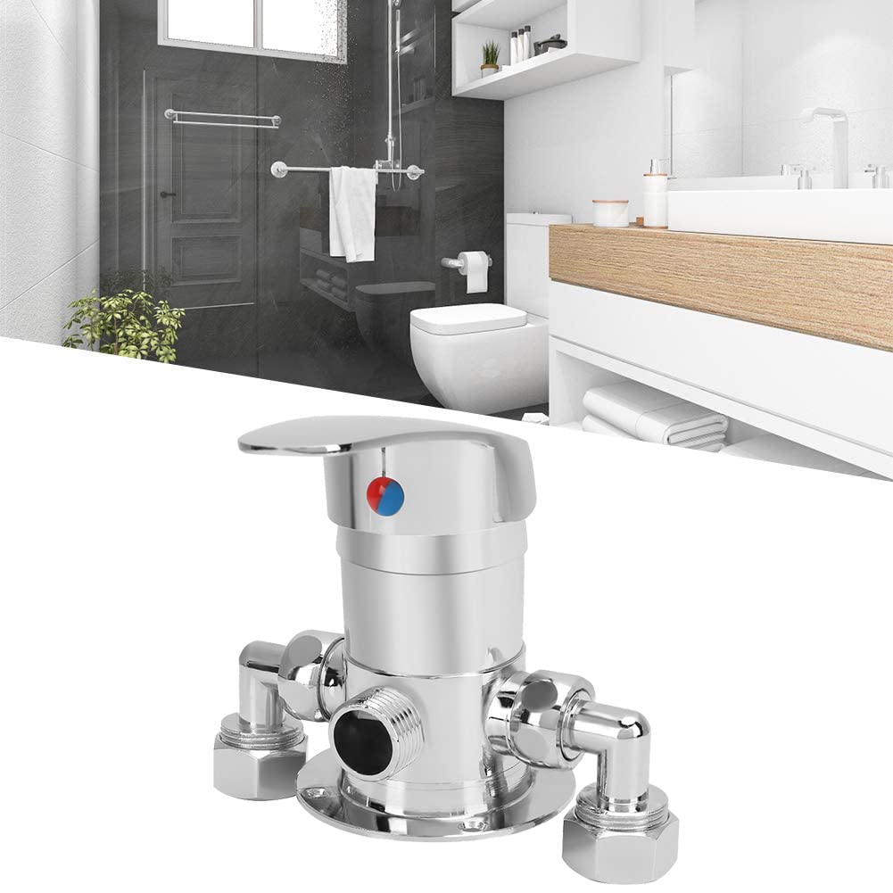 Tissting Miscelatore Rubinetto Doccia, G1/2In Rubinetti per Doccia Piccolo Valvola Corpo Maniglie Rubinetto Bagno Doccia Miscelatore Sistema Doccia Maniglie