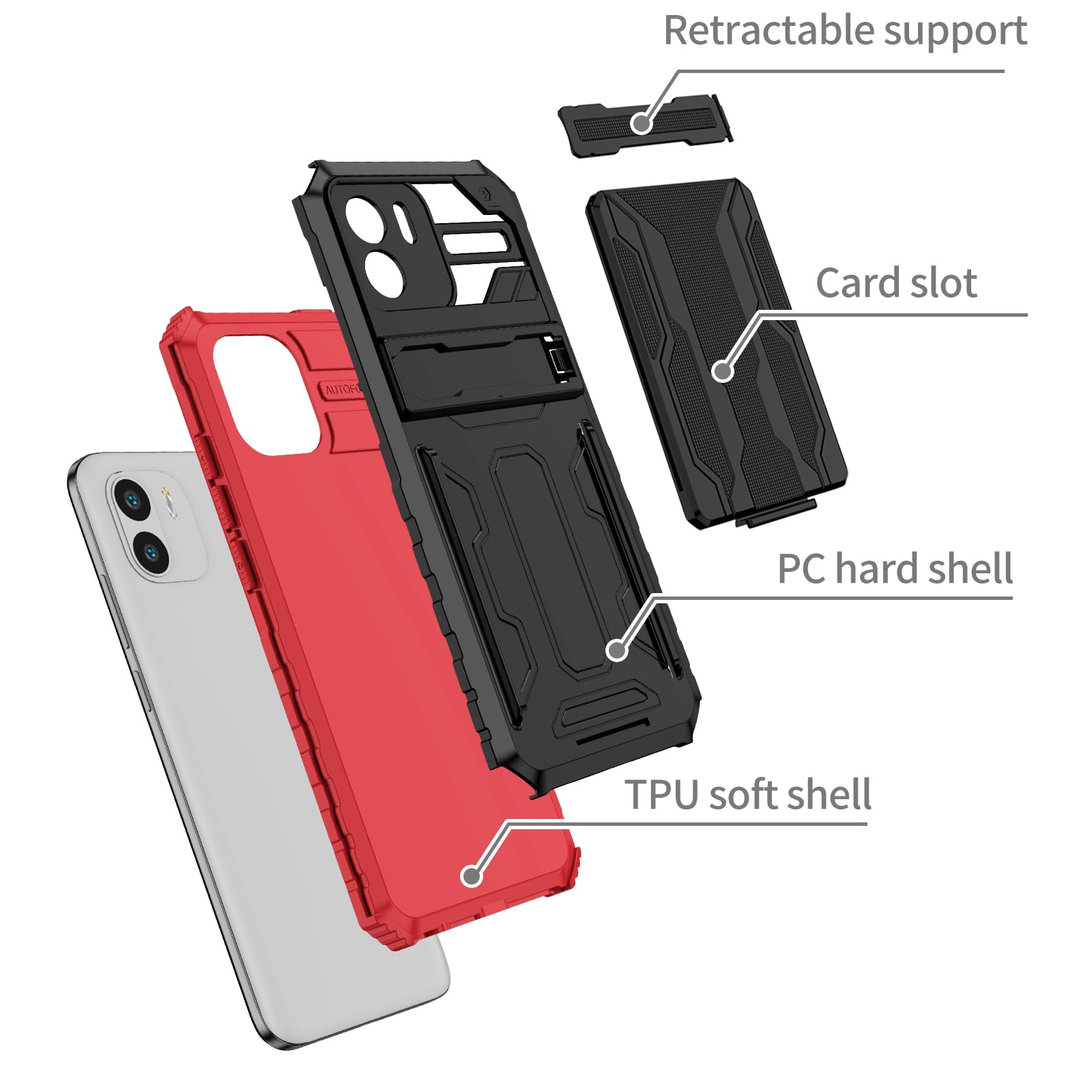 Copriobiettivo scorrevole per Xiaomi Redmi Note 11S 11 4G Custodia protettiva antiurto per armatura per Redmi Note 11 Pro 4G 5G Custodie magnetiche per supporto per anello per auto – acquista a