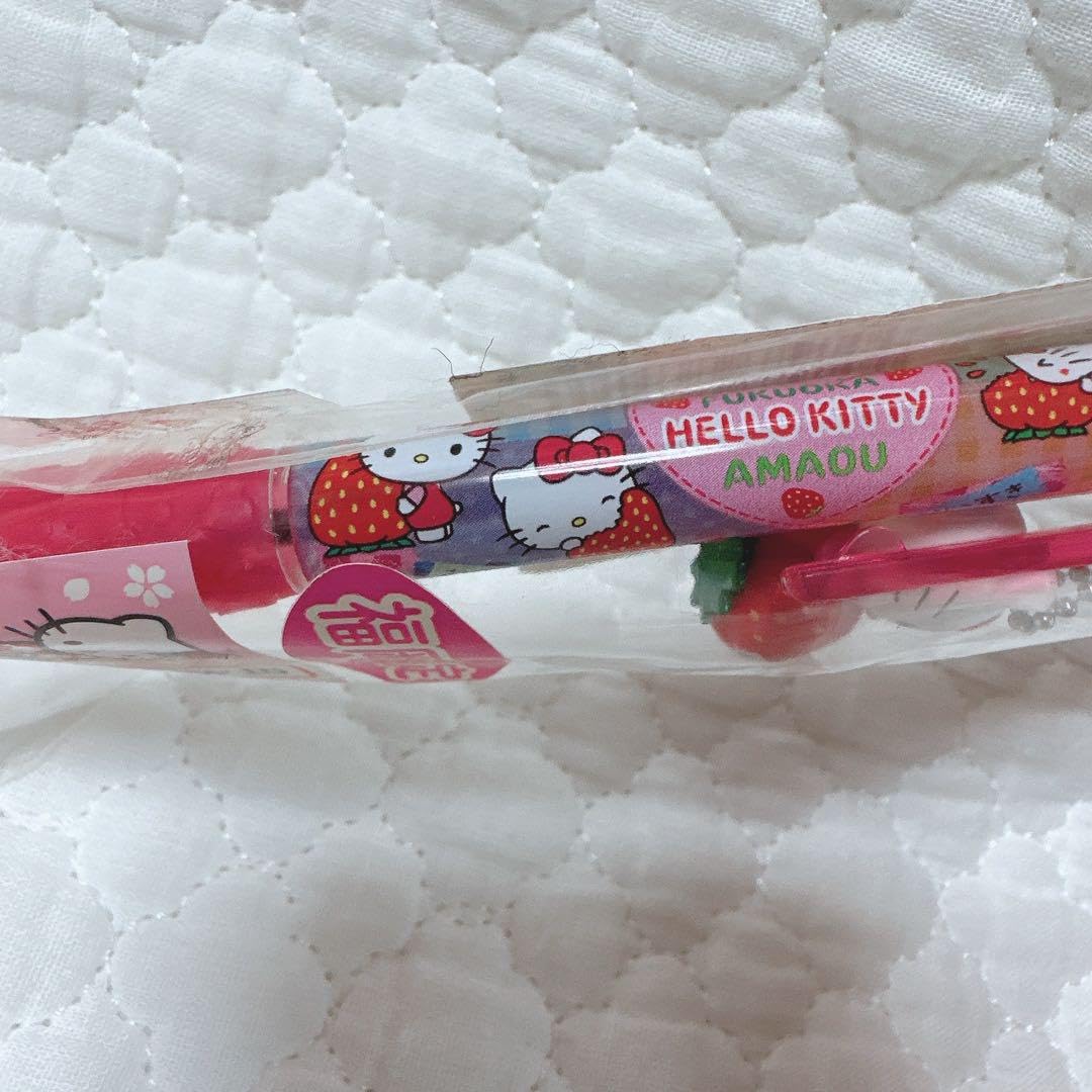 ご当地ハローキティ福岡限定レアあまおういちごボールペンキティ