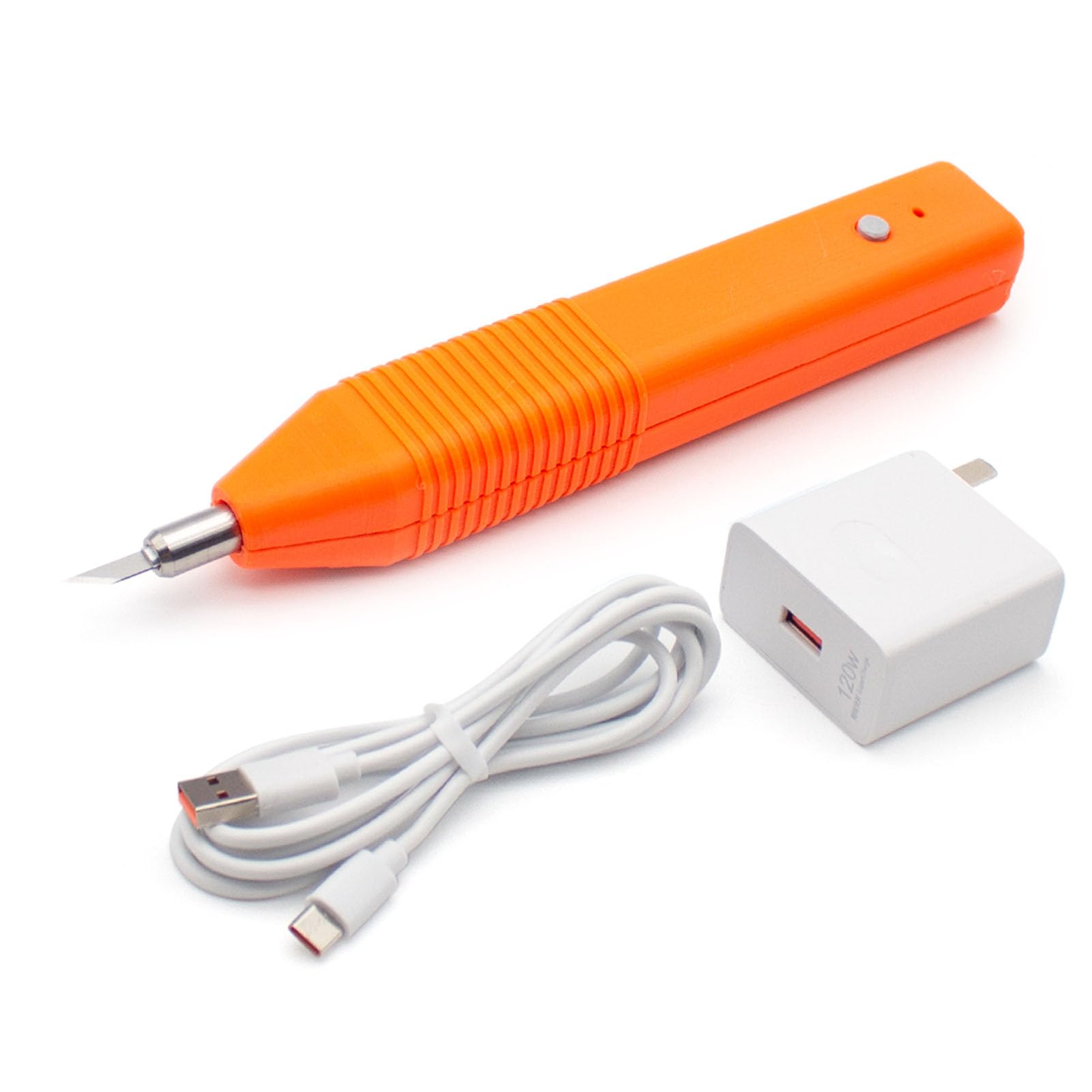 iDili Portable 40KHz Ultrasonic Cutter with Adjustable Power Type-C/DC12V for Plastics, PCBs, Wood